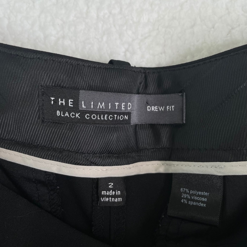 The Limited Black Collection Drew Fit Straight Leg Dress Pants Womens 2 Black - Picture 10 of 10